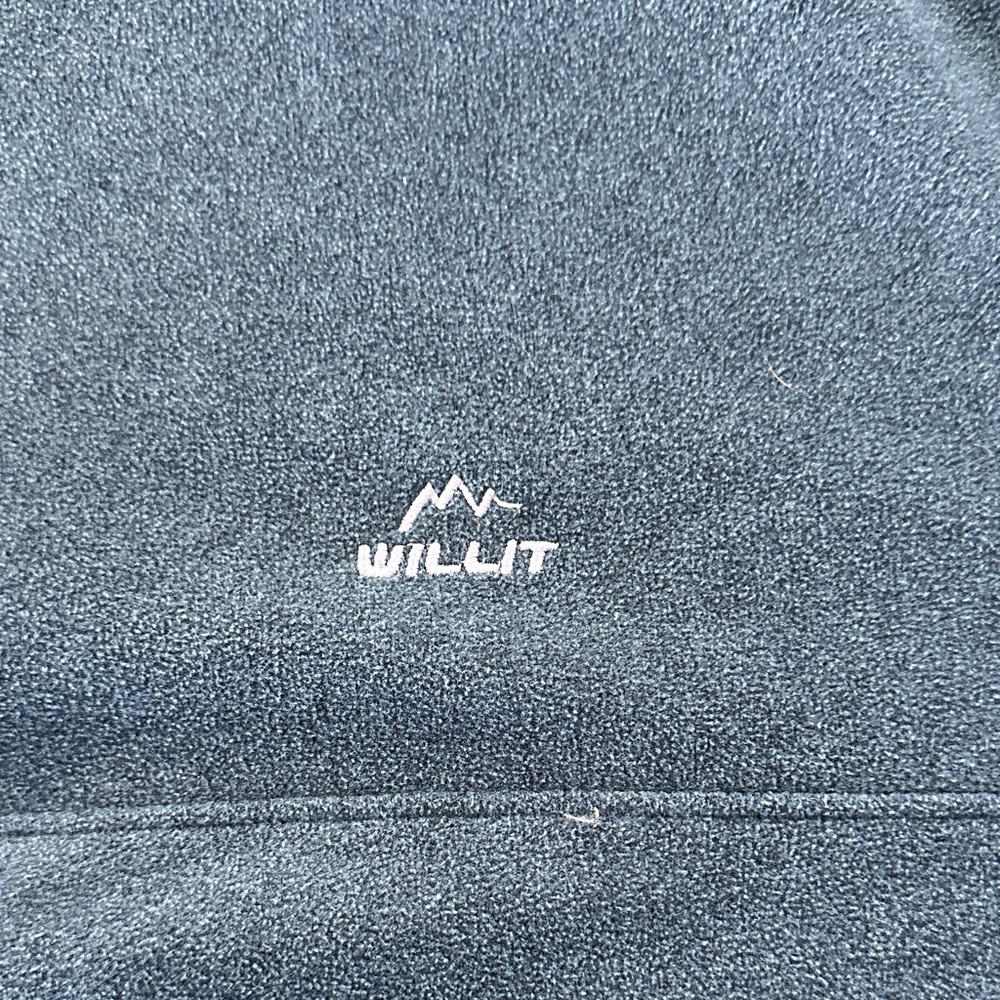 Men's Blue Quarter-Zip Sweater - Picture 3 of 7